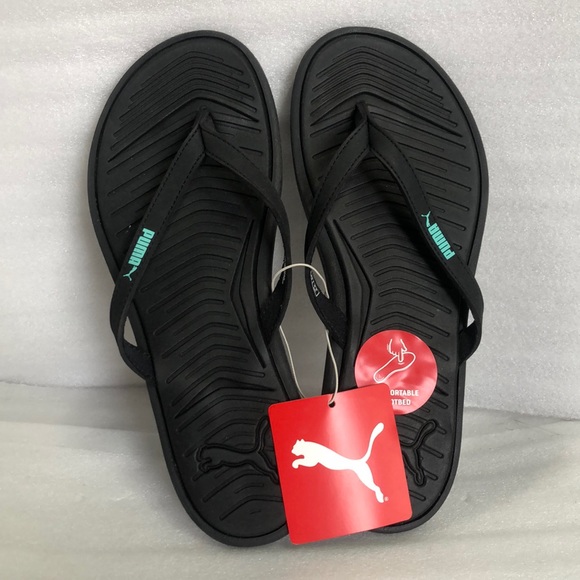 puma lux flip flops size 9
